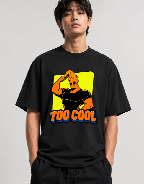 Too Cool Johnny Combing Hair Retro 90s Cartoon Pop Art