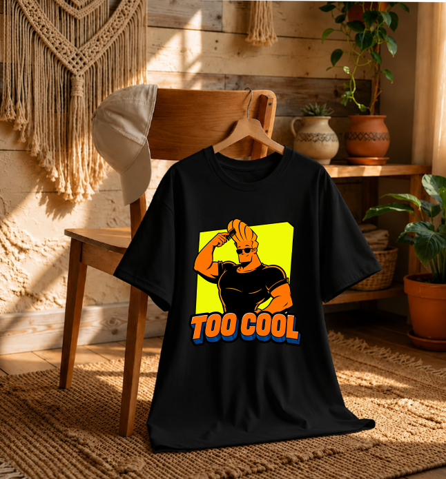 Too Cool Johnny Combing Hair Retro 90s Cartoon Pop Art