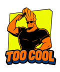 Too Cool Johnny Combing Hair Retro 90s Cartoon Pop Art