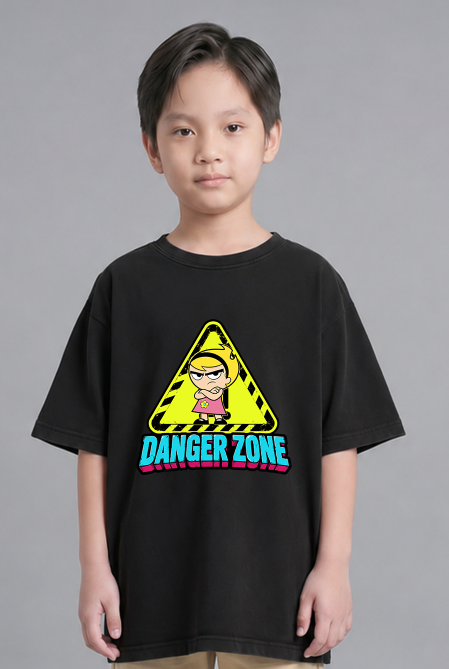 Danger Zone Mandy Grumpy Warning Sign Retro 2000s Cartoon