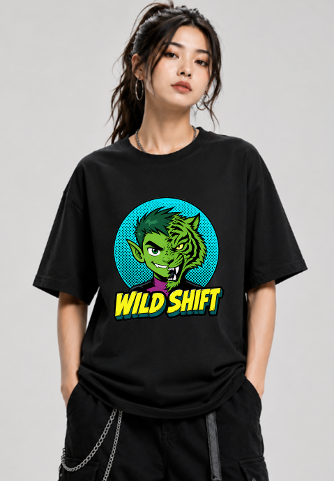 Wild Shift Beast Boy Tiger Shapeshifter Retro Comic 2000s Cartoon