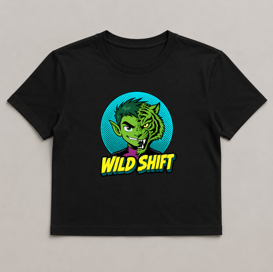 Wild Shift Beast Boy Tiger Shapeshifter Retro Comic 2000s Cartoon