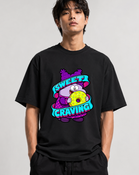 Sweet Craving Chowder Donut Lover Retro 2000s Cartoon