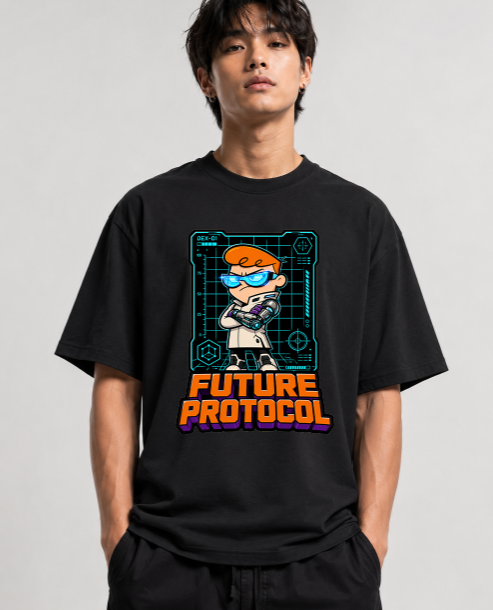 Future Protocol Dexter Cyborg Cyberpunk Retro 90s Cartoon