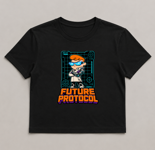 Future Protocol Dexter Cyborg Cyberpunk Retro 90s Cartoon