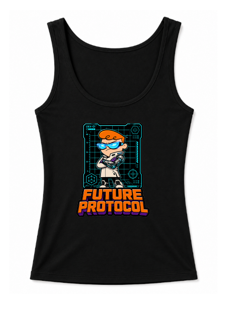 Future Protocol Dexter Cyborg Cyberpunk Retro 90s Cartoon