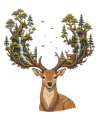 Deer Forest Antlers