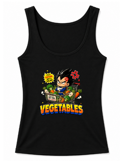 Vegetables Prince of All Saiyans Chibi Funny Anime Streetwear