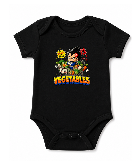 Vegetables Prince of All Saiyans Chibi Funny Anime Streetwear