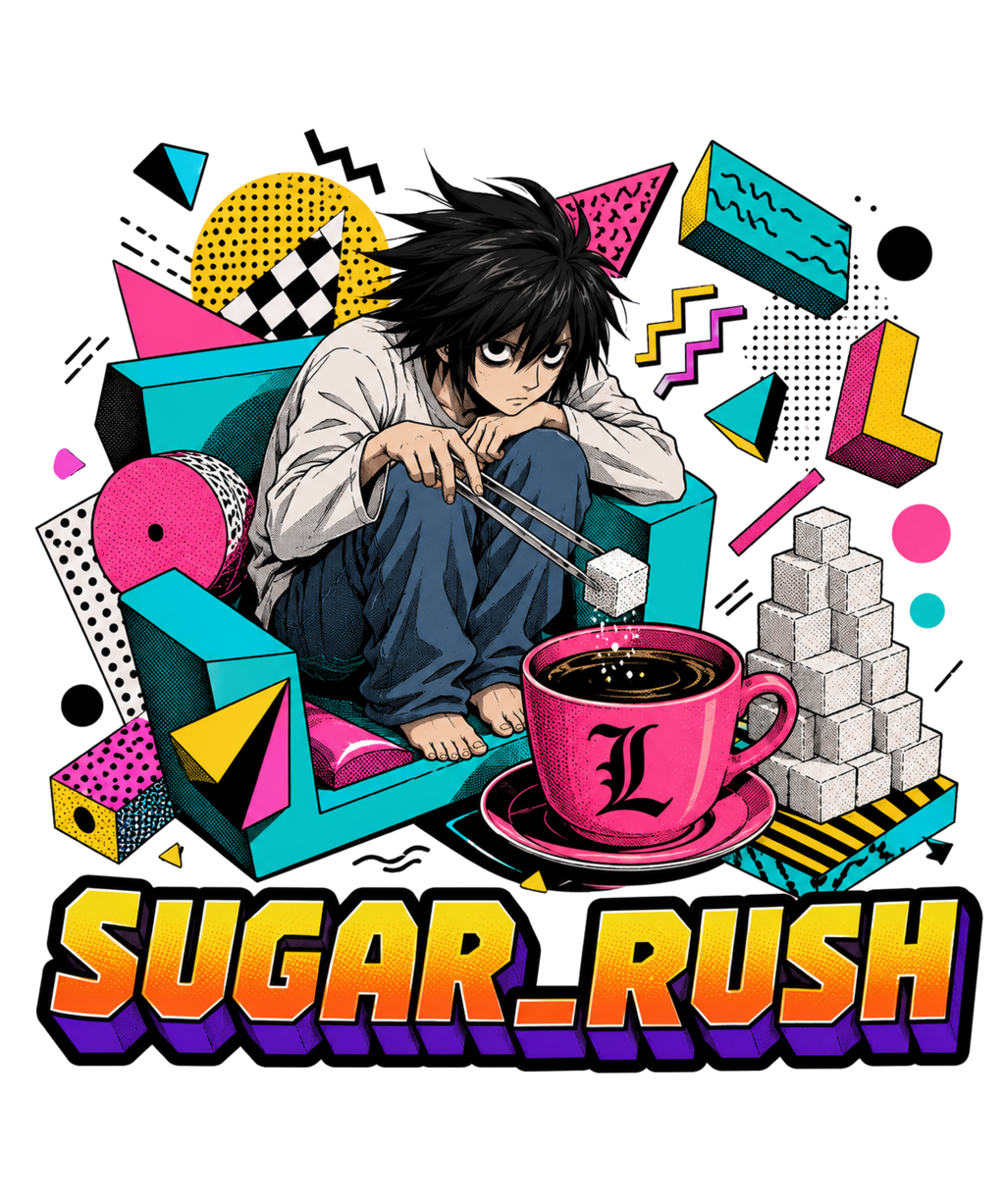 Sugar Rush Detective Retro Memphis Anime Streetwear