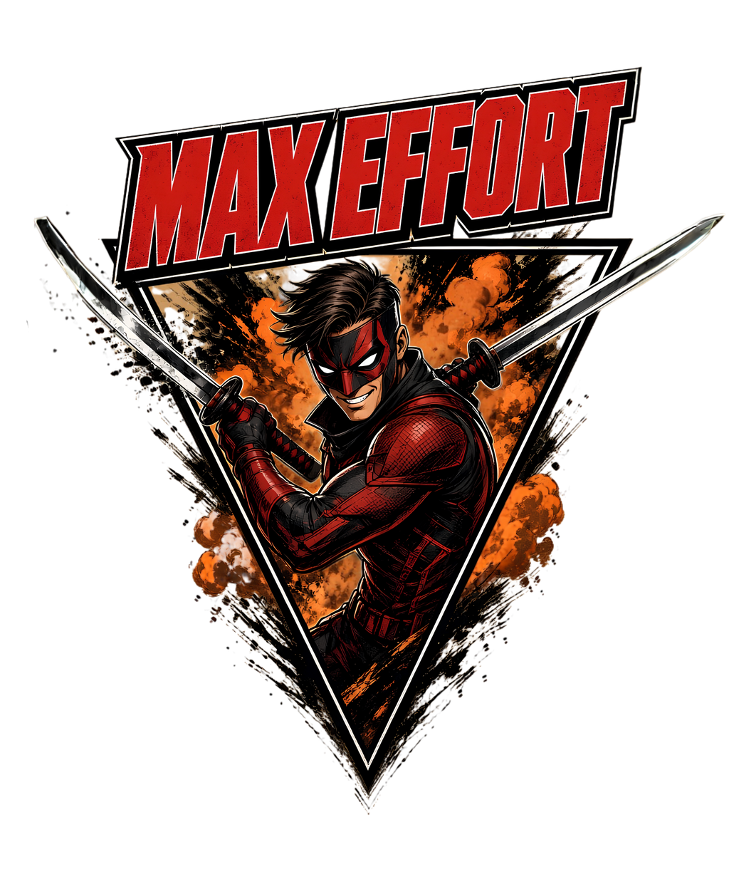 Max Effort Ninja Mercenary Katana Comic Hero