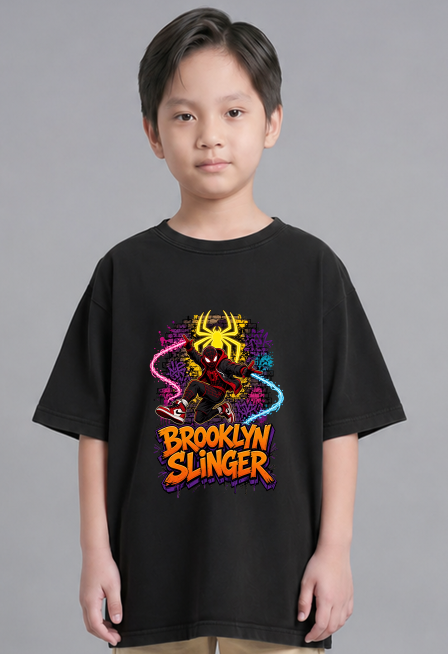 Brooklyn Slinger Miles Street Art Web Graffiti Retro Superhero