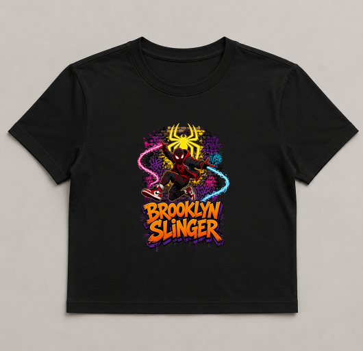 Brooklyn Slinger Miles Street Art Web Graffiti Retro Superhero