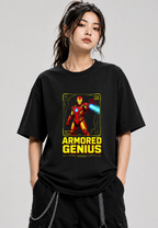 Armored Genius Tech Blueprint Repulsor Beam Superhero Comic Art
