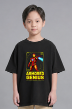 Armored Genius Tech Blueprint Repulsor Beam Superhero Comic Art