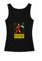 Armored Genius Tech Blueprint Repulsor Beam Superhero Comic Art