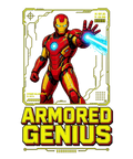 Armored Genius Tech Blueprint Repulsor Beam Superhero Comic Art
