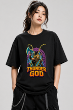 Thunder God Norse Viking Warrior Stormbreaker Lightning Retro Myth