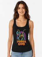 Thunder God Norse Viking Warrior Stormbreaker Lightning Retro Myth