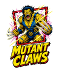Mutant Claws Berserker Wolverine Retro Comic Book 90s Action