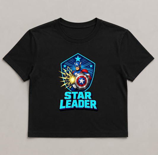 Star Leader Patriotic Super Soldier Vibranium Shield Retro Comic Hero