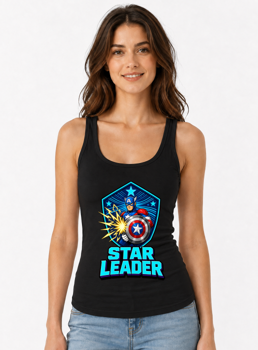 Star Leader Patriotic Super Soldier Vibranium Shield Retro Comic Hero