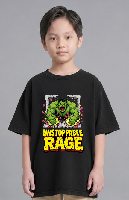 Unstoppable Rage Green Monster Smash Retro Comic Superhero