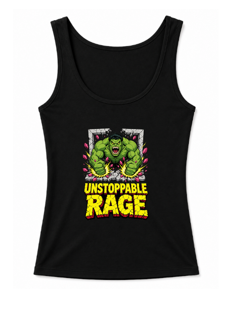 Unstoppable Rage Green Monster Smash Retro Comic Superhero