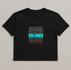 Silence Repeated Aesthetic Retro Cyberpunk Typography Introvert Streetwear