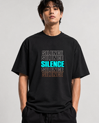 Silence Repeated Aesthetic Retro Cyberpunk Typography Introvert Streetwear