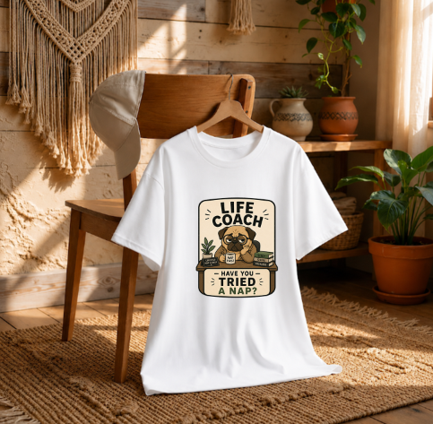 Life Coach Have You Tried A Nap Funny Pug Therapist Office Humor