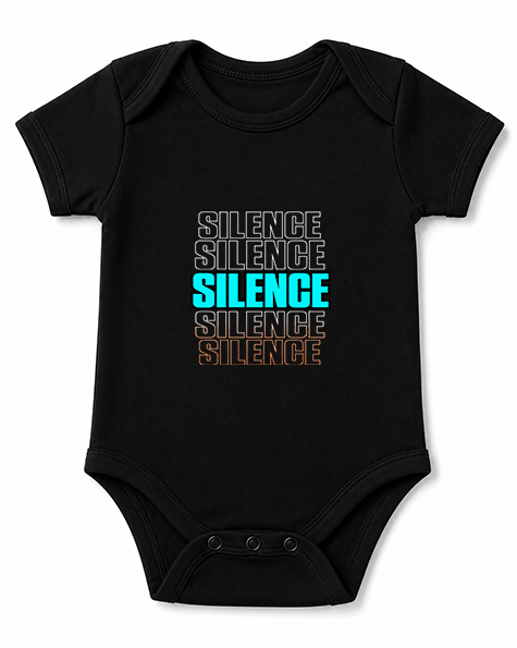 Silence Repeated Aesthetic Retro Cyberpunk Typography Introvert Streetwear