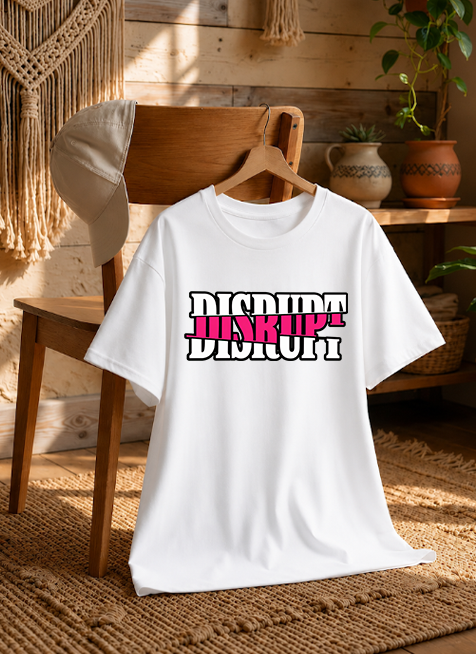 Disrupt Sliced Glitch Modern Streetwear Bold Typography Aesthetic