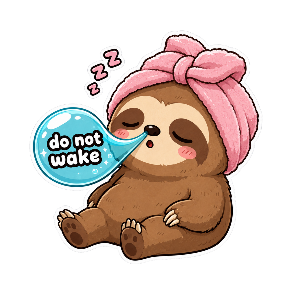 Sleepy Sloth Towel