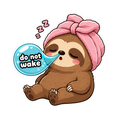 Sleepy Sloth Towel