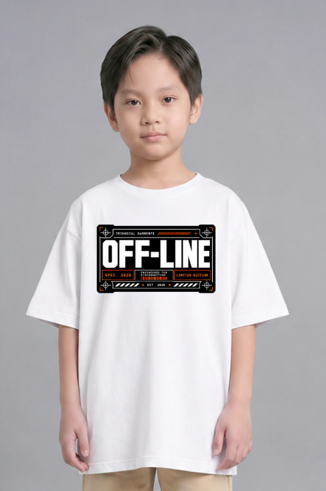 OFF-LINE Cyberpunk Techwear Futuristic Label Streetwear Typography Aesthetic