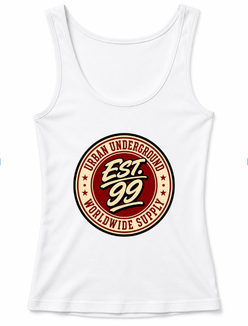 Urban Underground Est 99 Retro Vintage College Badge Streetwear Typography