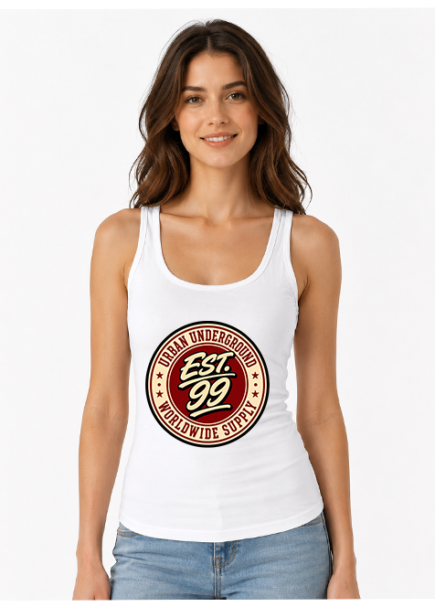 Urban Underground Est 99 Retro Vintage College Badge Streetwear Typography