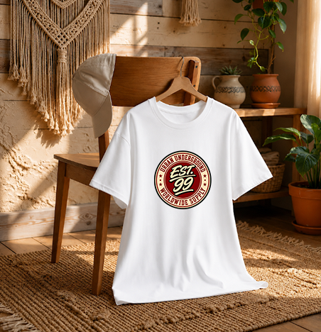Urban Underground Est 99 Retro Vintage College Badge Streetwear Typography