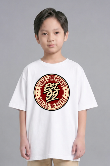 Urban Underground Est 99 Retro Vintage College Badge Streetwear Typography