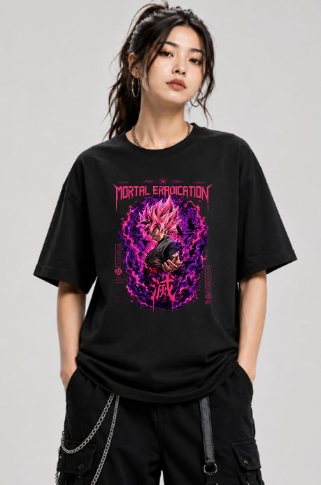 Mortal Eradication Super Saiyan Rose Dark Anime Streetwear