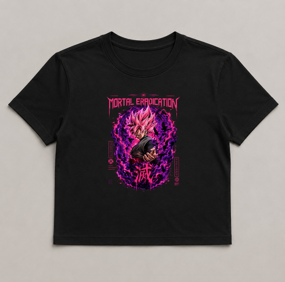 Mortal Eradication Super Saiyan Rose Dark Anime Streetwear