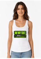 One Way Ticket Destination Unknown Futuristic Cyberpunk Boarding Pass Streetwear