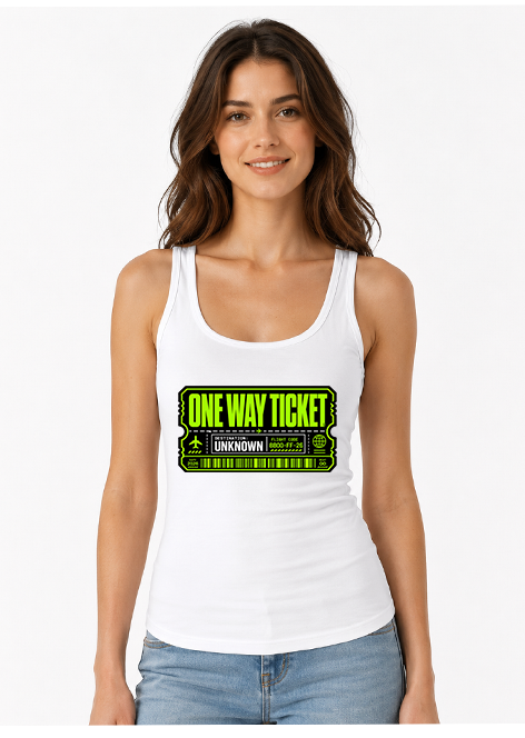 One Way Ticket Destination Unknown Futuristic Cyberpunk Boarding Pass Streetwear
