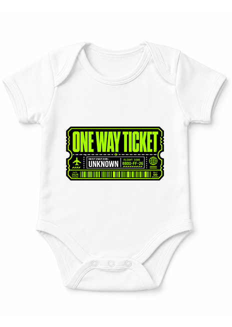 One Way Ticket Destination Unknown Futuristic Cyberpunk Boarding Pass Streetwear