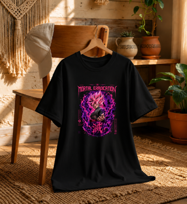 Mortal Eradication Super Saiyan Rose Dark Anime Streetwear