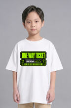 One Way Ticket Destination Unknown Futuristic Cyberpunk Boarding Pass Streetwear