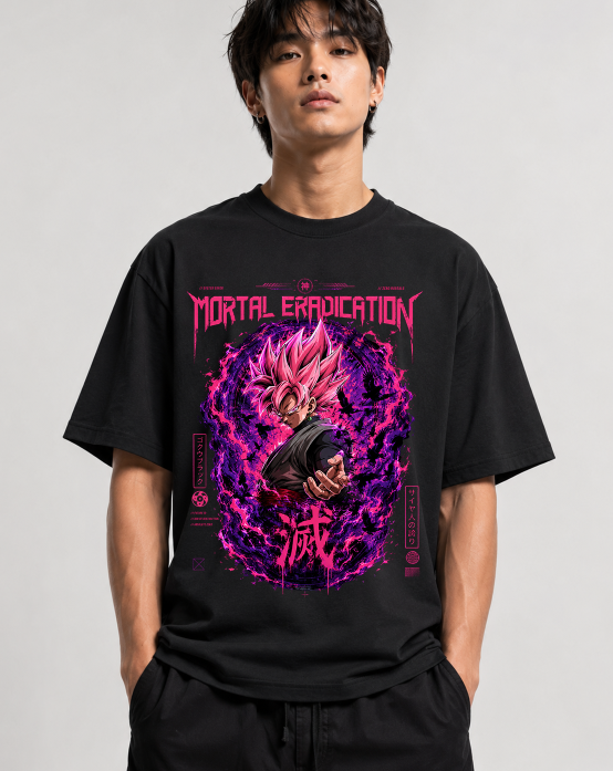Mortal Eradication Super Saiyan Rose Dark Anime Streetwear