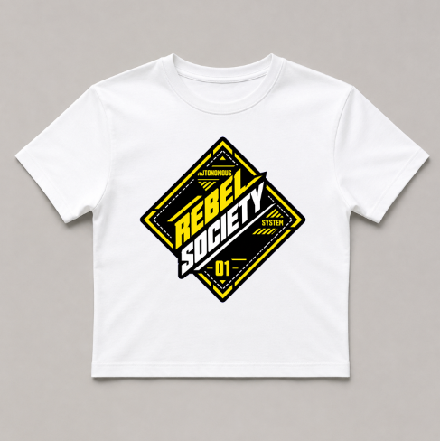 Rebel Society Cyberpunk Techwear Diamond Emblem Futuristic Streetwear