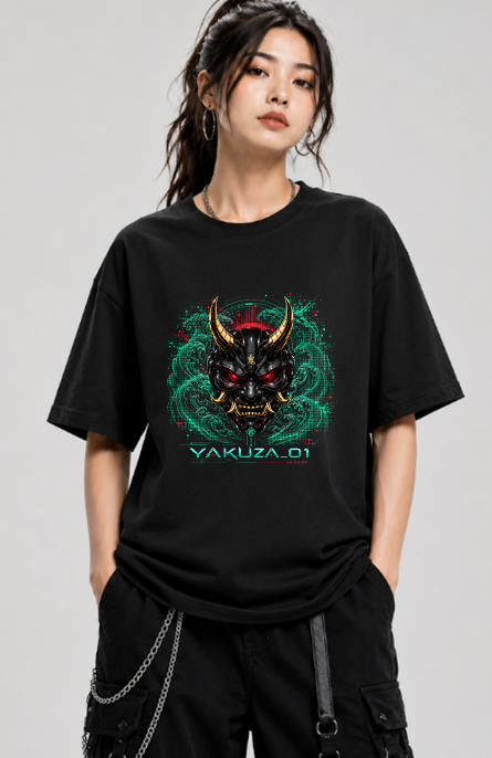 Yakuza 01 Cyberpunk Oni Mask Japanese Streetwear